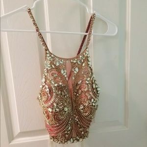 Prom dress size 2: Maroon/ red color 2 piece